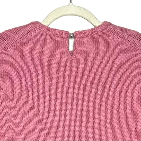 Vintage Y2K GAP Cable Knit Wool Angora Cashmere Blend Pink Size Small - Picture 3 of 8